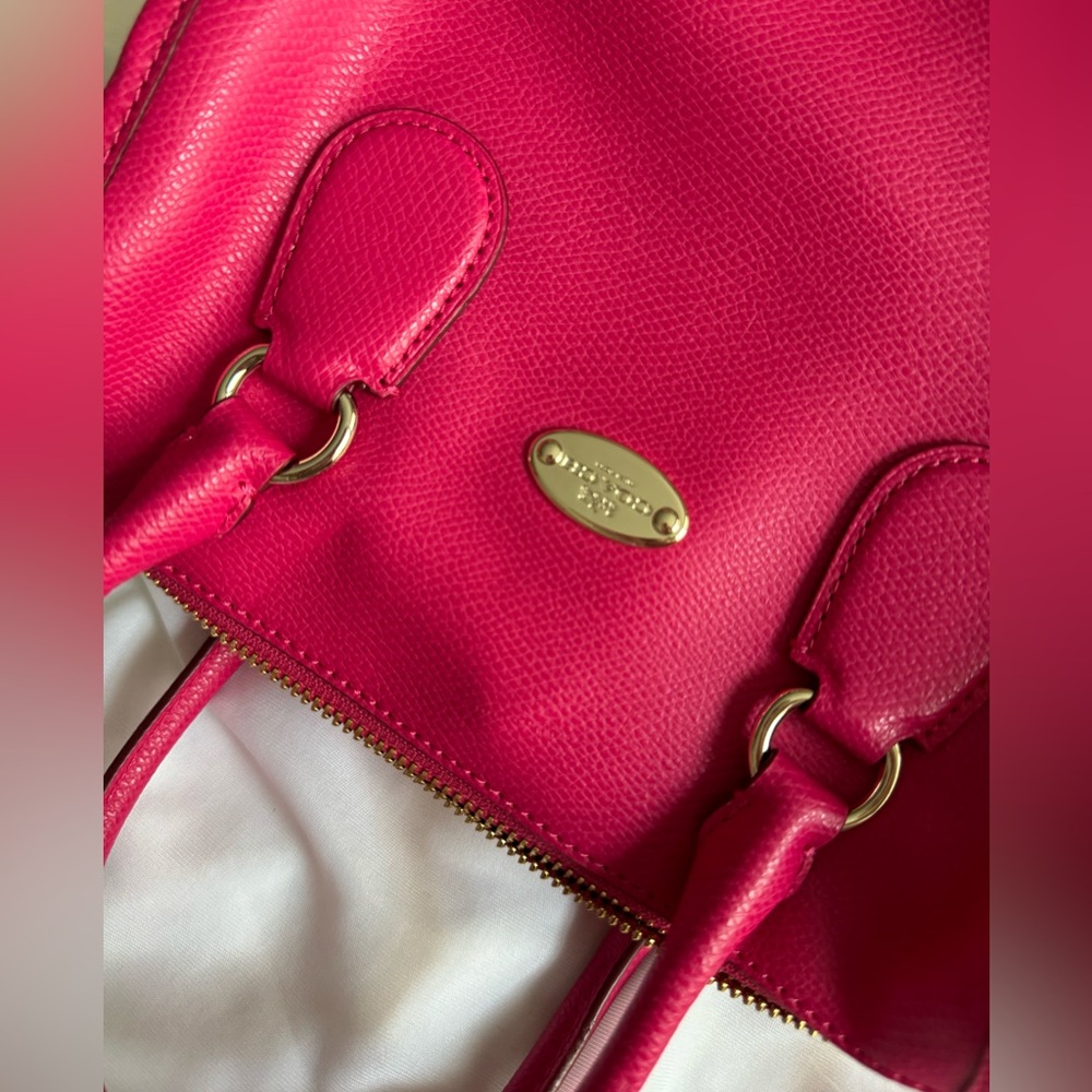 Coach Pink Leather Satchel - Picture 7 of 7
